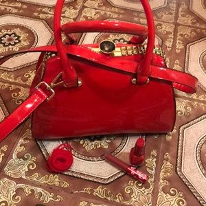 Lovely red pvc purse